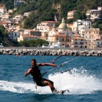 Kitesurfing on the Amalfi Coast’s sea