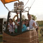 ready to fly on the balloon